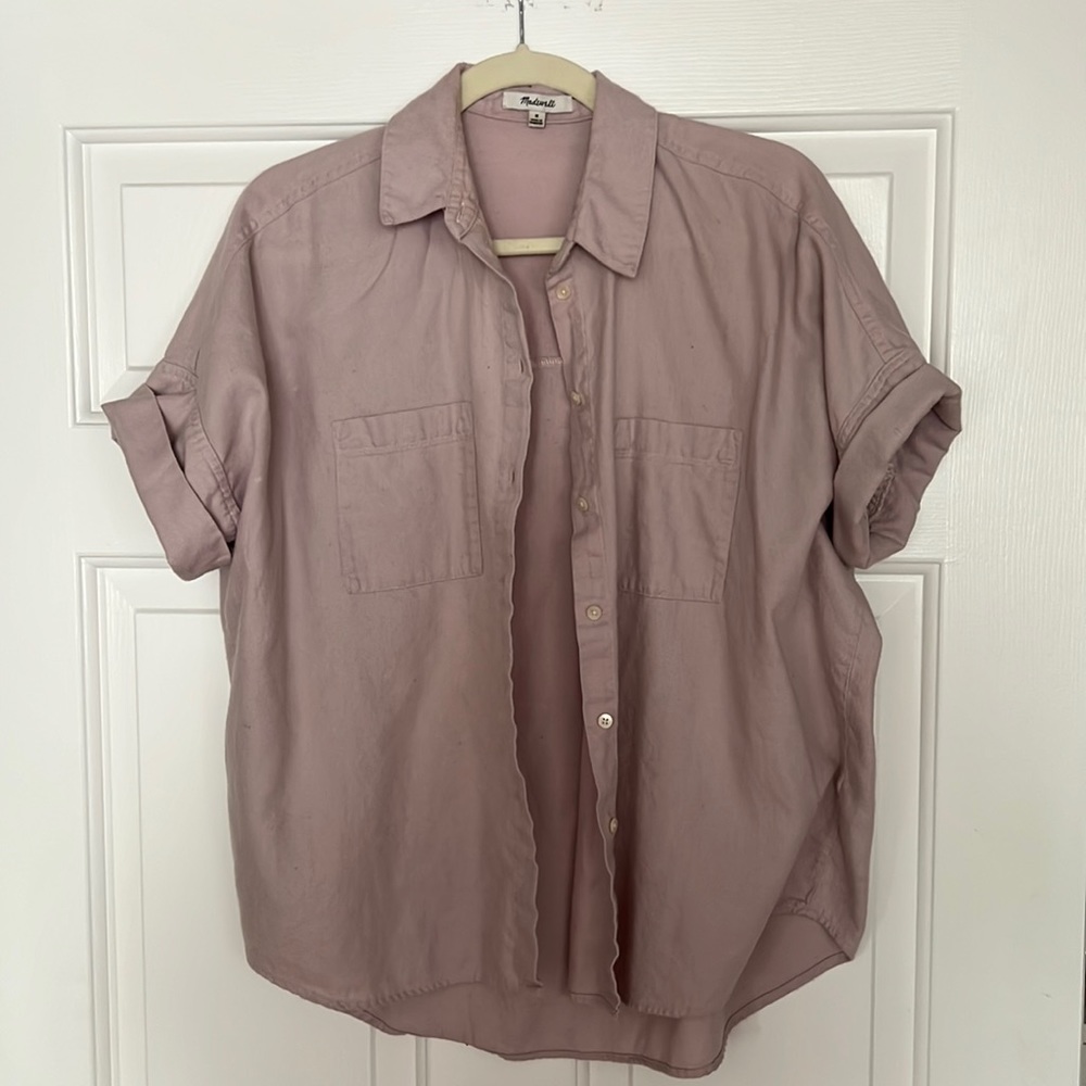 Madewell button up short sleeve shirt